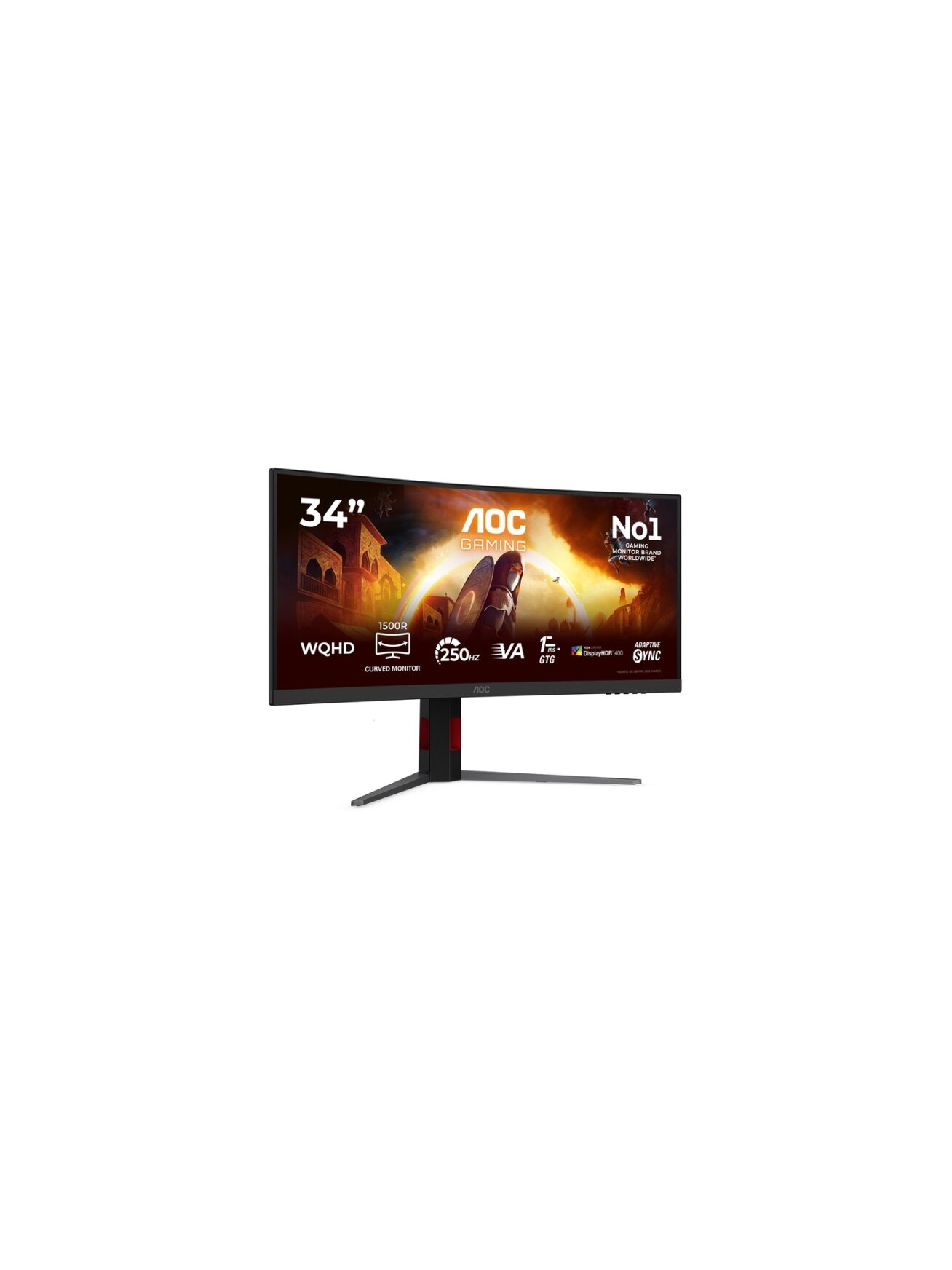AOC CU34G4ZCA Curved 34" 3440x1440/21:9/1ms HDMI, DisplayPort, USB, Audio out | AOC 3 AOC CU34G4ZCA Curved 34" 3440x1440/21:9/1ms HDMI, DisplayPort, USB, Audio out | AOC 3