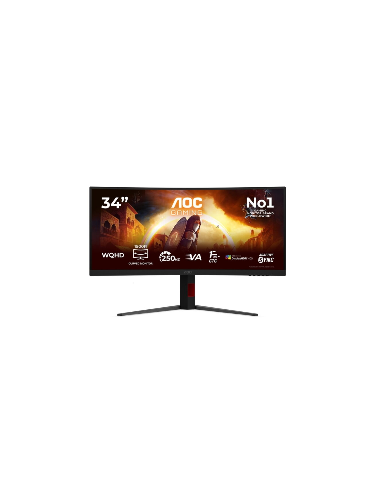 AOC CU34G4ZCA Curved 34" 3440x1440/21:9/1ms HDMI, DisplayPort, USB, Audio out | AOC AOC CU34G4ZCA Curved 34" 3440x1440/21:9/1ms HDMI, DisplayPort, USB, Audio out | AOC