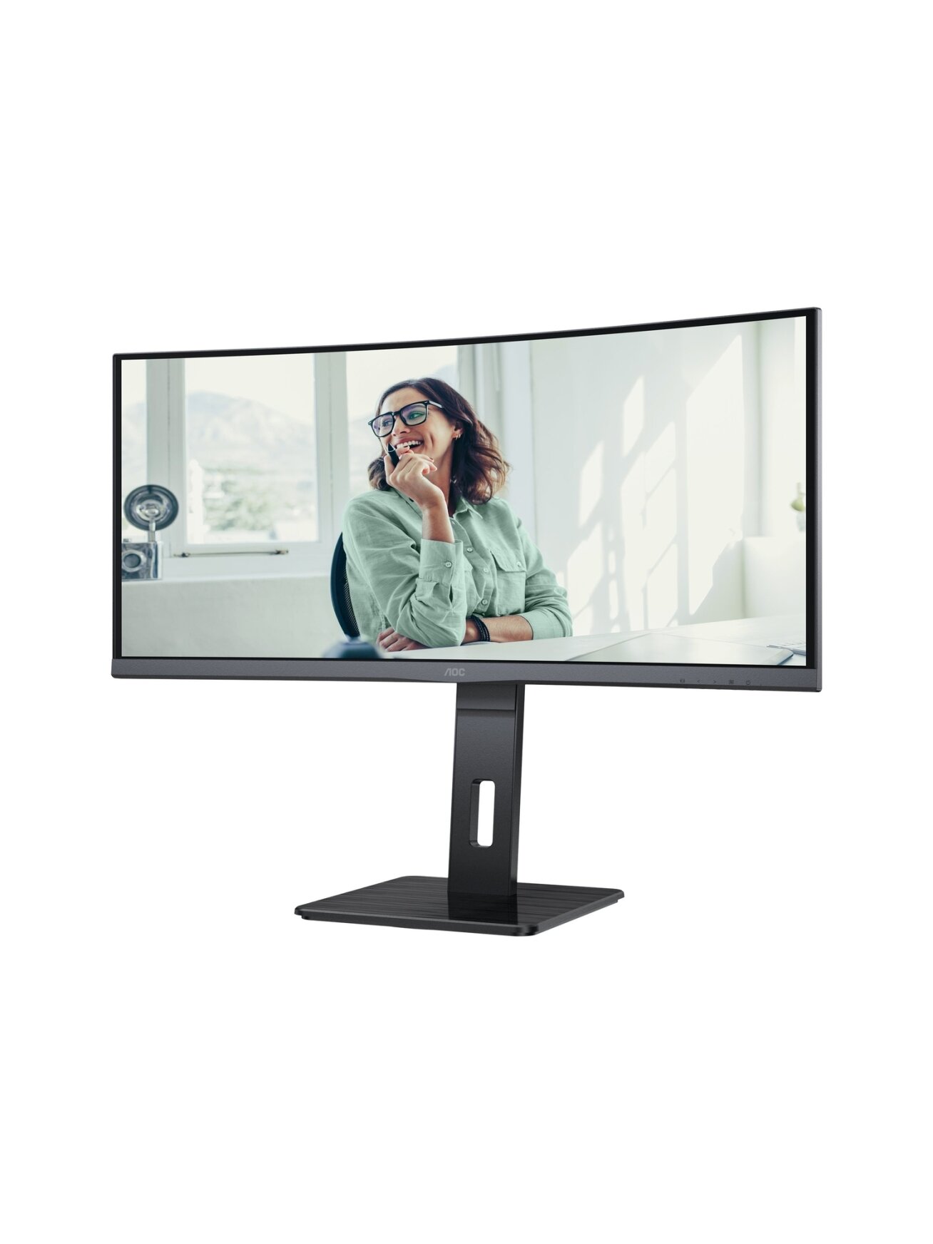AOC | CU34P3CV | 34 " | VA | 21:9 | 100 Hz | 4 ms | 3440 x 1440 pixels | HDMI ports quantity 1 2