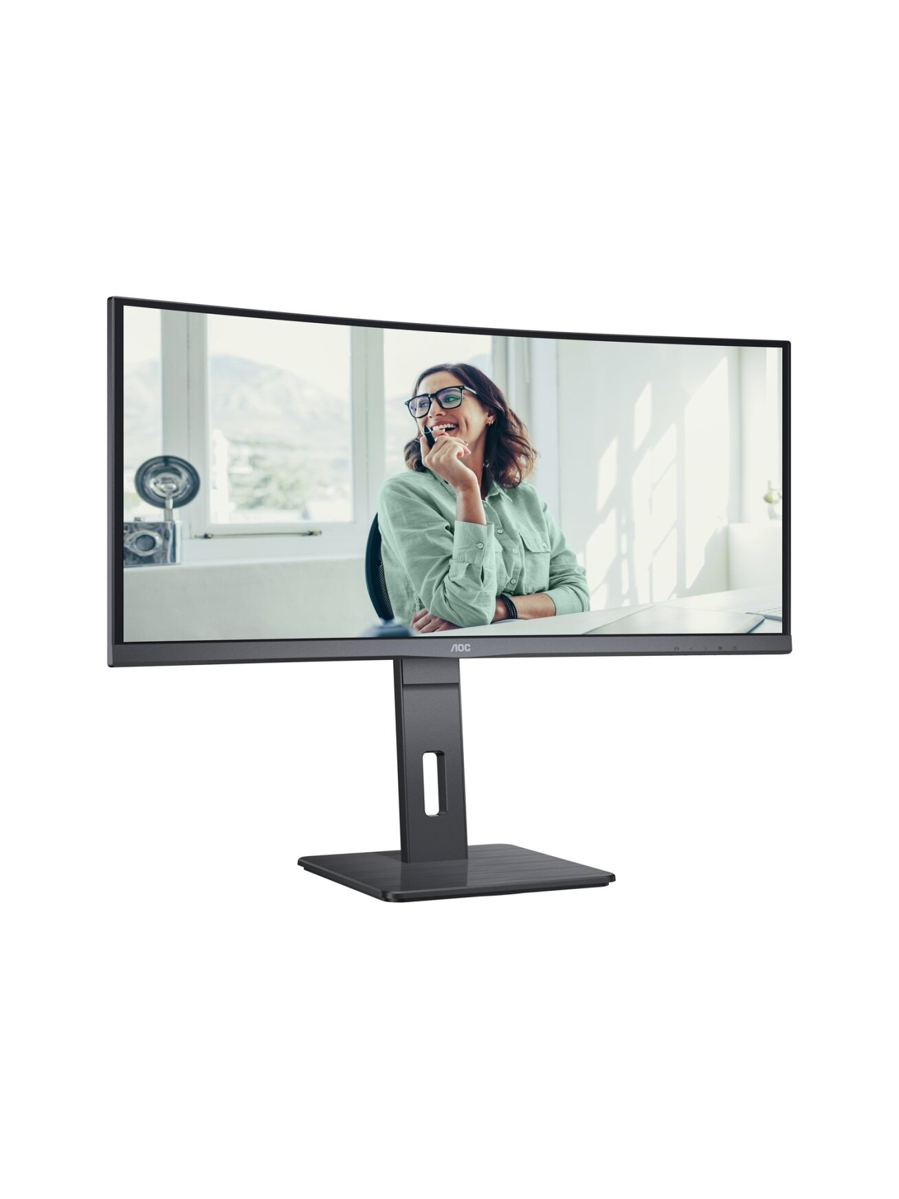AOC | CU34P3CV | 34 " | VA | 21:9 | 100 Hz | 4 ms | 3440 x 1440 pixels | HDMI ports quantity 1 4