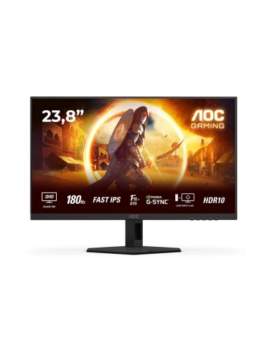 AOC AGON Q24G4RE | 24 " | Fast IPS | QHD | 16:9 | 180 Hz | 1 ms | 2560 x 1440 pixels | 300 cd/m² | HDMI ports quantity 1 | Black AOC AGON Q24G4RE | 24 " | Fast IPS | QHD | 16:9 | 180 Hz | 1 ms | 2560 x 1440 pixels | 300 cd/m² | HDMI ports quantity 1 | Black