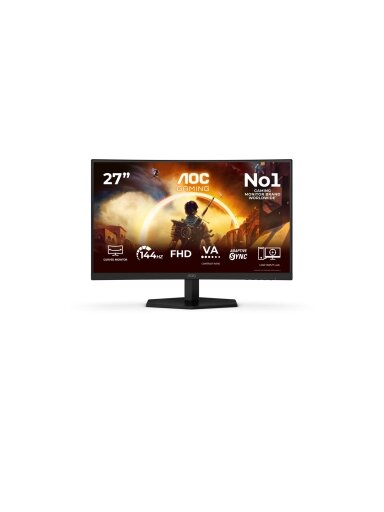 AOC | C27G42FE | 27 " | VA | FHD | 16:9 | 180 Hz | 0.5 ms | 1920 x 1080 pixels | 300 cd/m² | HDMI ports quantity 1 | Black AOC | C27G42FE | 27 " | VA | FHD | 16:9 | 180 Hz | 0.5 ms | 1920 x 1080 pixels | 300 cd/m² | HDMI ports quantity 1 | Black