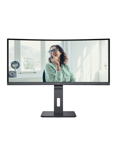AOC | CU34P3CV | 34 " | VA | 21:9 | 100 Hz | 4 ms | 3440 x 1440 pixels | HDMI ports quantity 1 AOC | CU34P3CV | 34 " | VA | 21:9 | 100 Hz | 4 ms | 3440 x 1440 pixels | HDMI ports quantity 1