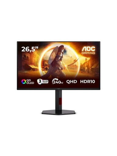 AOC | Q27G4ZDR | 27 " | QD-OLED | QHD | 16:9 | 240 Hz | 0.03 ms | 2560 x 1440 pixels | 400 cd/m² | HDMI ports quantity 2 | Black