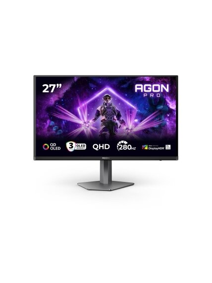 AOC | AG276QZD2 | 26.7 " | OLED | QHD | 16:9 | 240 Hz | 0.03 ms | 2560 x 1440 pixels | 250 cd/m² | HDMI ports quantity 2 2 AOC | AG276QZD2 | 26.7 " | OLED | QHD | 16:9 | 240 Hz | 0.03 ms | 2560 x 1440 pixels | 250 cd/m² | HDMI ports quantity 2 2