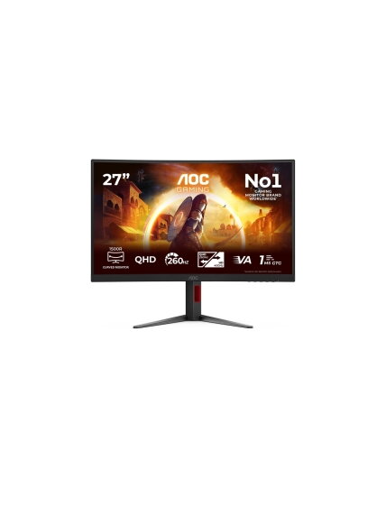 AOC CQ27G4Z2 Curved 34" 2560x1440/16:9/350cd/m2/1ms HDMI, DisplayPort, USB, Headphone out | AOC 1 AOC CQ27G4Z2 Curved 34" 2560x1440/16:9/350cd/m2/1ms HDMI, DisplayPort, USB, Headphone out | AOC 1