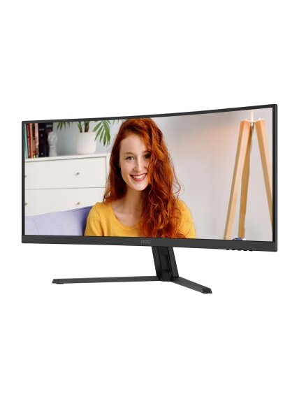 AOC CU34B3E | 34 " | VA | WQHD | 21:9 | 120 Hz | 4 ms | 3440 x 1440 pixels | 300 cd/m² | HDMI ports quantity 1 | Black
