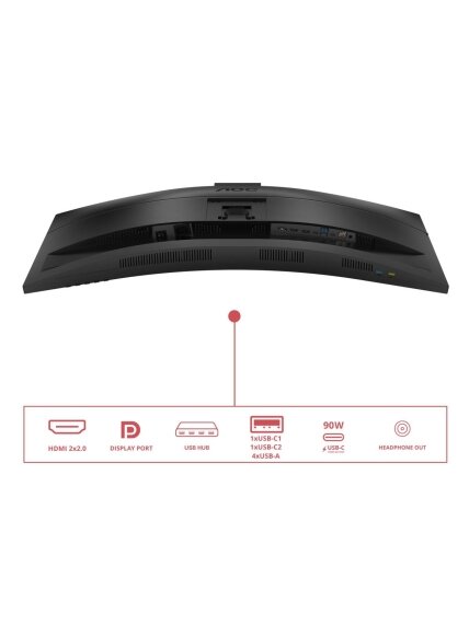 AOC | CU34E4CW | 34 " | VA | UWQHD | 120 Hz | 4 ms | 3440 x 1440 pixels | 350 cd/m² | HDMI ports quantity 2 | Black 13 AOC | CU34E4CW | 34 " | VA | UWQHD | 120 Hz | 4 ms | 3440 x 1440 pixels | 350 cd/m² | HDMI ports quantity 2 | Black 13