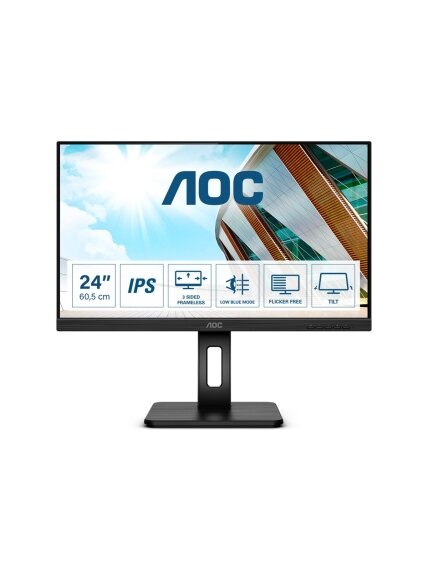 AOC | Q24P2Q | 23.8 " | IPS | QHD | 16:9 | 75 Hz | 4 ms | 2560 x 1440 | 250 cd/m² | Headphone out (3.5mm) | HDMI ports quantity 1 | Black | Warranty 36 month(s) AOC | Q24P2Q | 23.8 " | IPS | QHD | 16:9 | 75 Hz | 4 ms | 2560 x 1440 | 250 cd/m² | Headphone out (3.5mm) | HDMI ports quantity 1 | Black | Warranty 36 month(s)