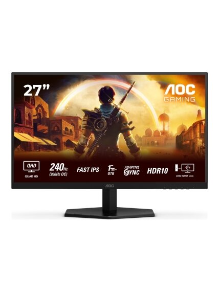 AOC | Q27G42ZE | 27 " | IPS | QHD | 16:9 | 260 Hz | 1 ms | 2560 x 1440 pixels | 300 cd/m² | HDMI ports quantity 1 | Black