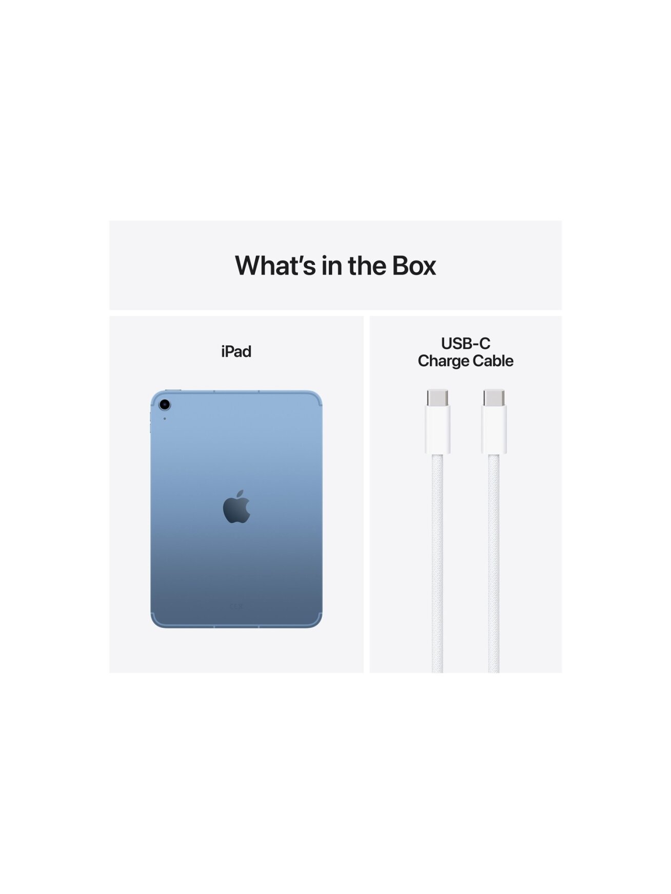Apple | iPad Air Wi-Fi + Cellular | 11 " | Blue | IPS, Liquid Retina | 2360 x 1640 pixels | Apple A16 | 512 GB | 3G | 4G | 5G | Wi-Fi | Front camera | 12 MP | Rear camera | 12 MP | Bluetooth | 5.3 | iPadOS | USB-C charging cable 2 Apple | iPad Air Wi-Fi + Cellular | 11 " | Blue | IPS, Liquid Retina | 2360 x 1640 pixels | Apple A16 | 512 GB | 3G | 4G | 5G | Wi-Fi | Front camera | 12 MP | Rear camera | 12 MP | Bluetooth | 5.3 | iPadOS | USB-C charging cable 2
