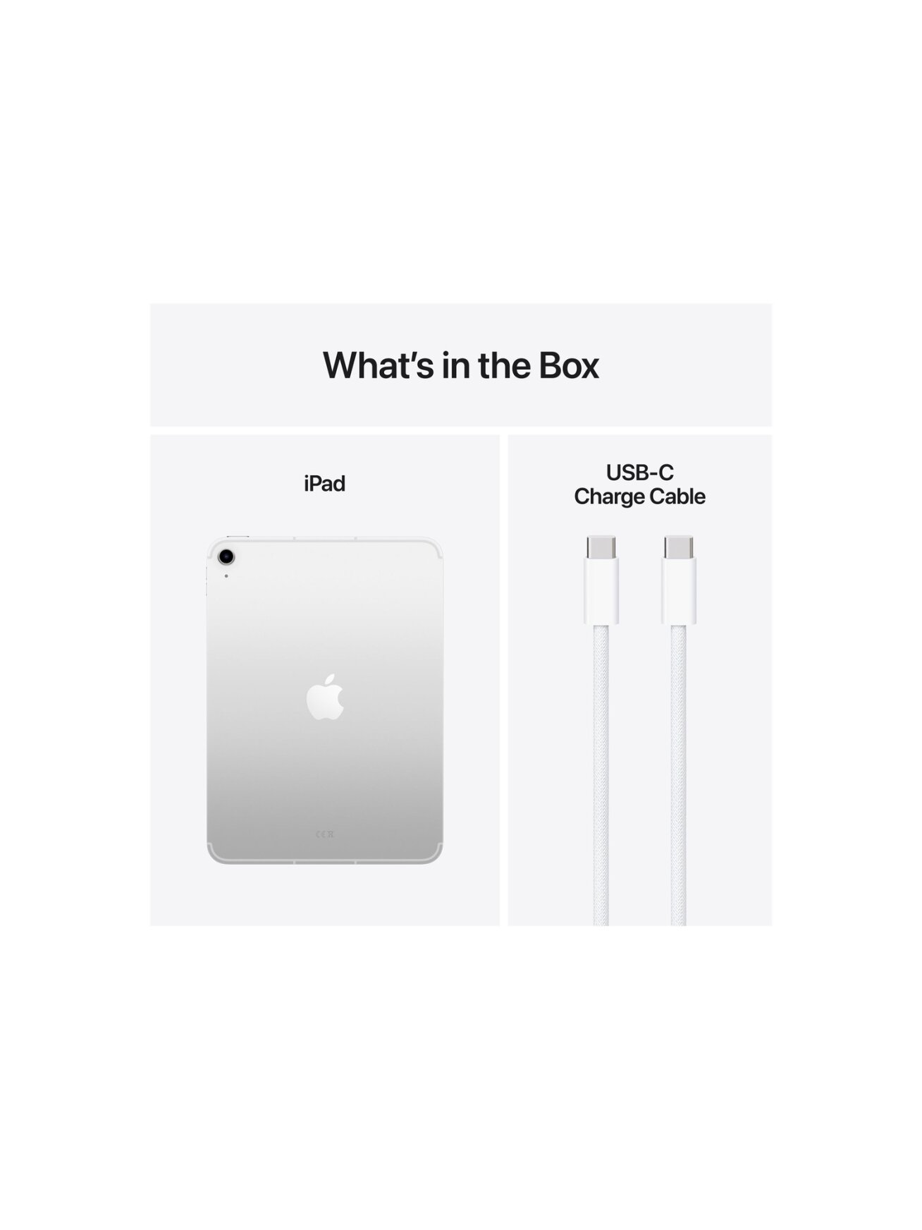 Apple | iPad Air Wi-Fi + Cellular | 11 " | Silver | IPS, Liquid Retina | 2360 x 1640 pixels | Apple A16 | 512 GB | 3G | 4G | 5G | Wi-Fi | Front camera | 12 MP | Rear camera | 12 MP | Bluetooth | 5.3 | iPadOS | USB-C charging cable 2 Apple | iPad Air Wi-Fi + Cellular | 11 " | Silver | IPS, Liquid Retina | 2360 x 1640 pixels | Apple A16 | 512 GB | 3G | 4G | 5G | Wi-Fi | Front camera | 12 MP | Rear camera | 12 MP | Bluetooth | 5.3 | iPadOS | USB-C charging cable 2