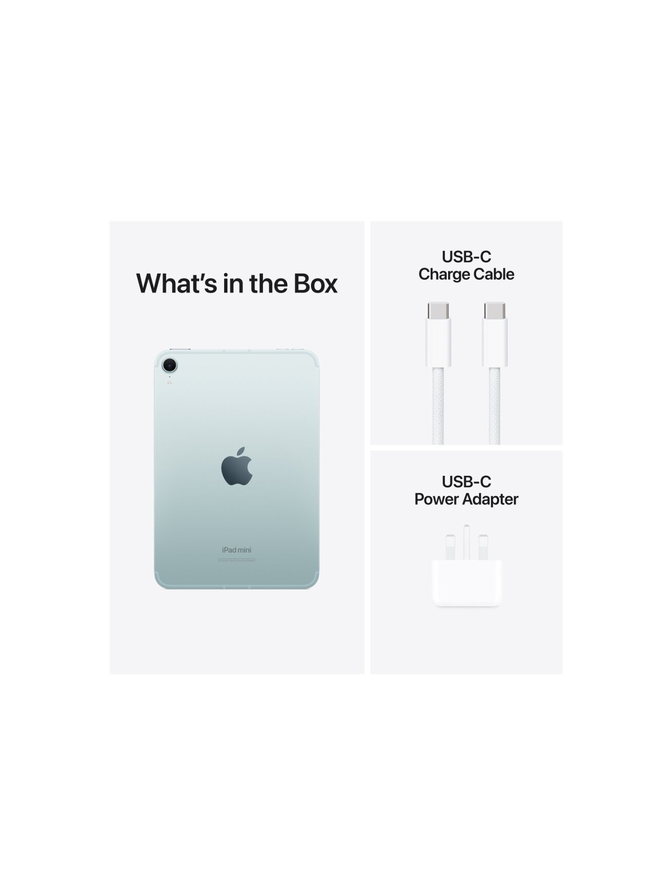 Apple | iPad mini Wi-Fi + Cellular | 8.3 " | Blue | IPS | 2266 x 1488 pixels | Apple A17 Pro | 256 GB | 3G | 4G | 5G | Wi-Fi | Front camera | 12 MP | Rear camera | 12 MP | Bluetooth | 5.3 | iPadOS | USB-C charging cable 6