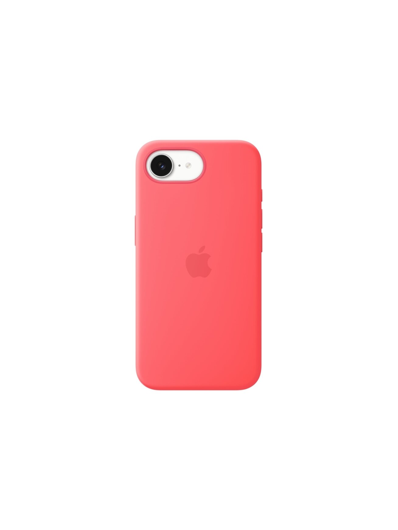 Apple iPhone 17e Silicone Case with MagSafe – Bright Guava | Apple