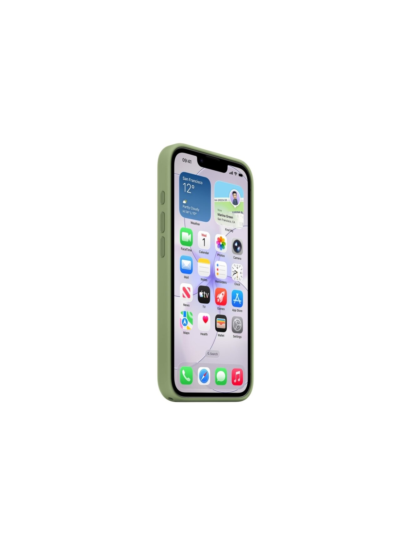 Apple iPhone 17e Silicone Case with MagSafe – Light Moss | Apple 3 Apple iPhone 17e Silicone Case with MagSafe – Light Moss | Apple 3