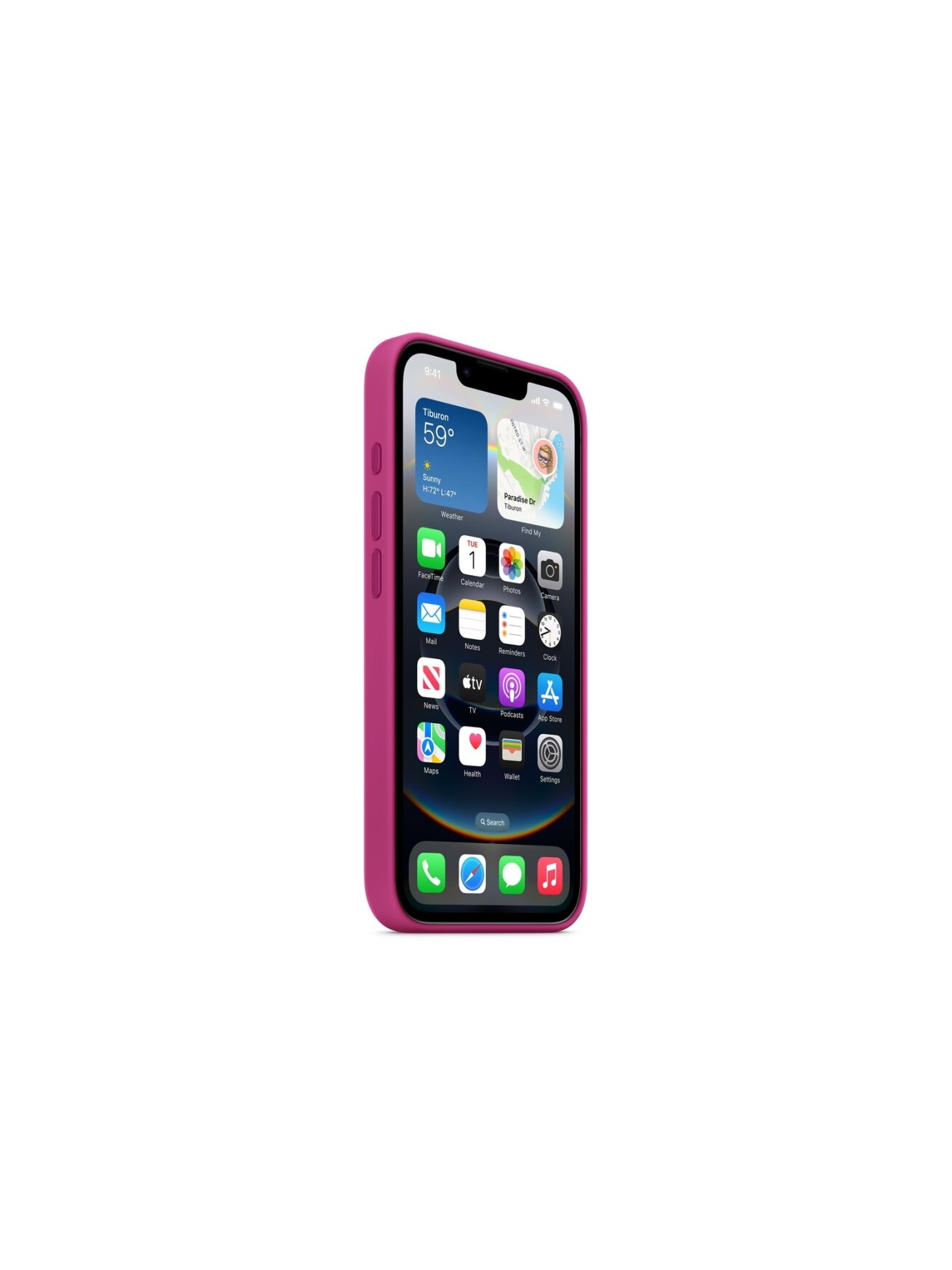 Apple iPhone 16e Silicone Case – Fuchsia | Apple 1