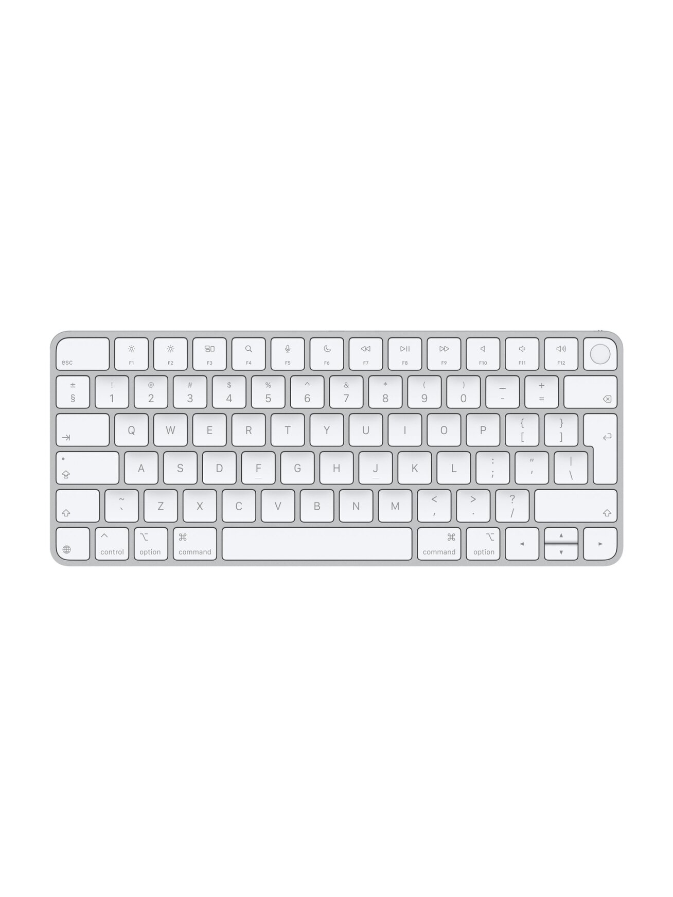 Apple Magic Keyboard with Touch ID for Mac models | MXCK3Z/A | Compact Keyboard | Wireless | Bluetooth | EN | White Apple Magic Keyboard with Touch ID for Mac models | MXCK3Z/A | Compact Keyboard | Wireless | Bluetooth | EN | White