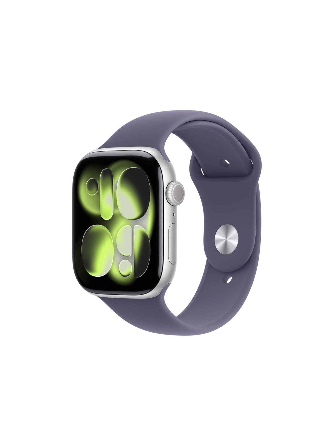 Apple Watch Series 11 GPS + Cellular 46mm Silver Aluminium Case with Purple Fog Sport Band - S/M | Apple Apple Watch Series 11 GPS + Cellular 46mm Silver Aluminium Case with Purple Fog Sport Band - S/M | Apple