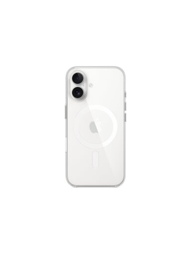 Apple Case with MagSafe | Apple | iPhone 16 | Polycarbonate | Clear Apple Case with MagSafe | Apple | iPhone 16 | Polycarbonate | Clear