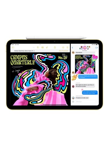 Apple | iPad Air Wi-Fi + Cellular | 11 " | Yellow | IPS, Liquid Retina | 2360 x 1640 pixels | Apple A16 | 256 GB | 3G | 4G | 5G | Wi-Fi | Front camera | 12 MP | Rear camera | 12 MP | Bluetooth | 5.3 | iPadOS | USB-C charging cable
