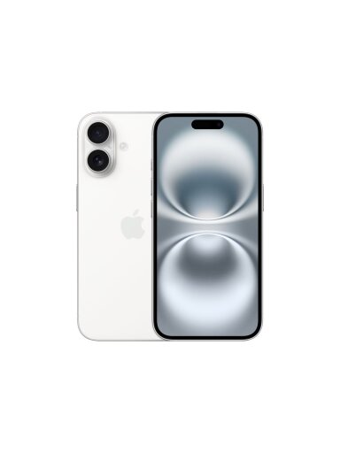 Apple | iPhone 16 | White | 6.1 " | 2556 x 1179 pixels | OLED | A18 | Internal RAM 8 GB | 128 GB | Dual SIM | Nano SIM | 5G | Main camera resolution 48 MP | iOS 18 | Secondary camera resolution 12 MP Apple | iPhone 16 | White | 6.1 " | 2556 x 1179 pixels | OLED | A18 | Internal RAM 8 GB | 128 GB | Dual SIM | Nano SIM | 5G | Main camera resolution 48 MP | iOS 18 | Secondary camera resolution 12 MP