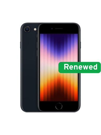 Apple Renewed Grade A | Apple iPhone SE (2022) | Midnight | 4.7 " | Retina HD | A15 Bionic | 4 GB | 64 GB | iOS
