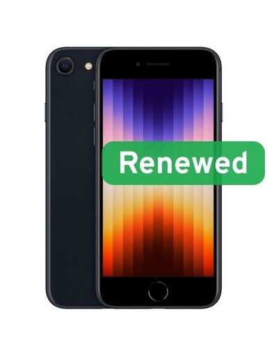 Apple Renewed Grade B | Apple iPhone SE (2022) | Midnight | 4.7 " | Retina IPS | 64 GB | 5G | iOS