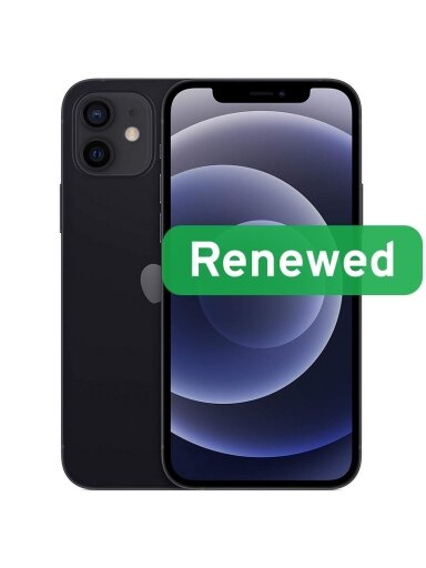 Apple Renewed Grade C | Apple iPhone 12 | Black | 6.1 " | Super Retina XDR | A14 Bionic | 4 GB | 64 GB | iOS