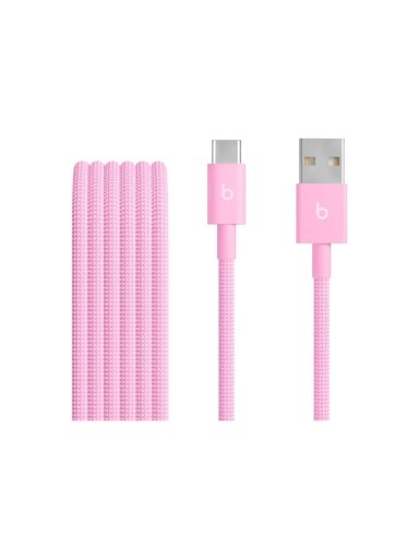 Apple USB-A to USB-C Woven Cable (1.5m) - Power Pink | Apple Apple USB-A to USB-C Woven Cable (1.5m) - Power Pink | Apple