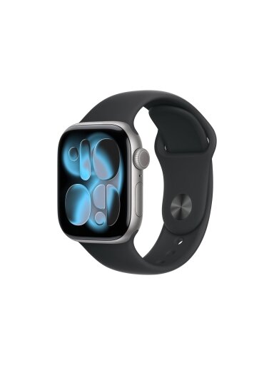 Apple Watch Series 11 GPS + Cellular 42mm Space Grey Aluminium Case with Black Sport Band - S/M | Apple Apple Watch Series 11 GPS + Cellular 42mm Space Grey Aluminium Case with Black Sport Band - S/M | Apple