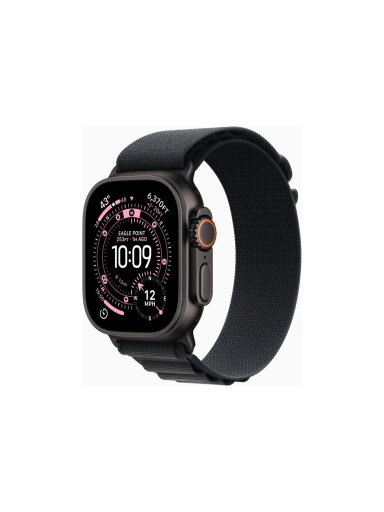 Apple Watch Ultra 3 GPS + Cellular 49mm Black Titanium Case with Black Alpine Loop - Large | Apple Apple Watch Ultra 3 GPS + Cellular 49mm Black Titanium Case with Black Alpine Loop - Large | Apple