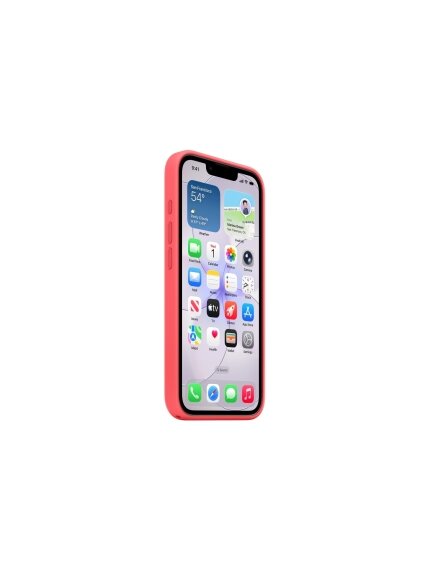 Apple iPhone 17e Silicone Case with MagSafe – Bright Guava | Apple 3