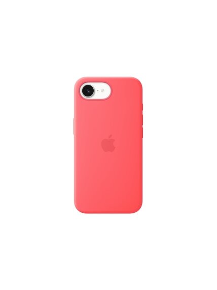 Apple iPhone 17e Silicone Case with MagSafe – Bright Guava | Apple Apple iPhone 17e Silicone Case with MagSafe – Bright Guava | Apple
