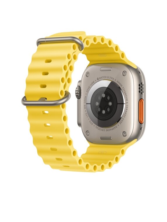 Apple | Ocean Band Extension | 49 | Yellow | Fluoroelastomer | Strap fits 130–200mm wrists 3
