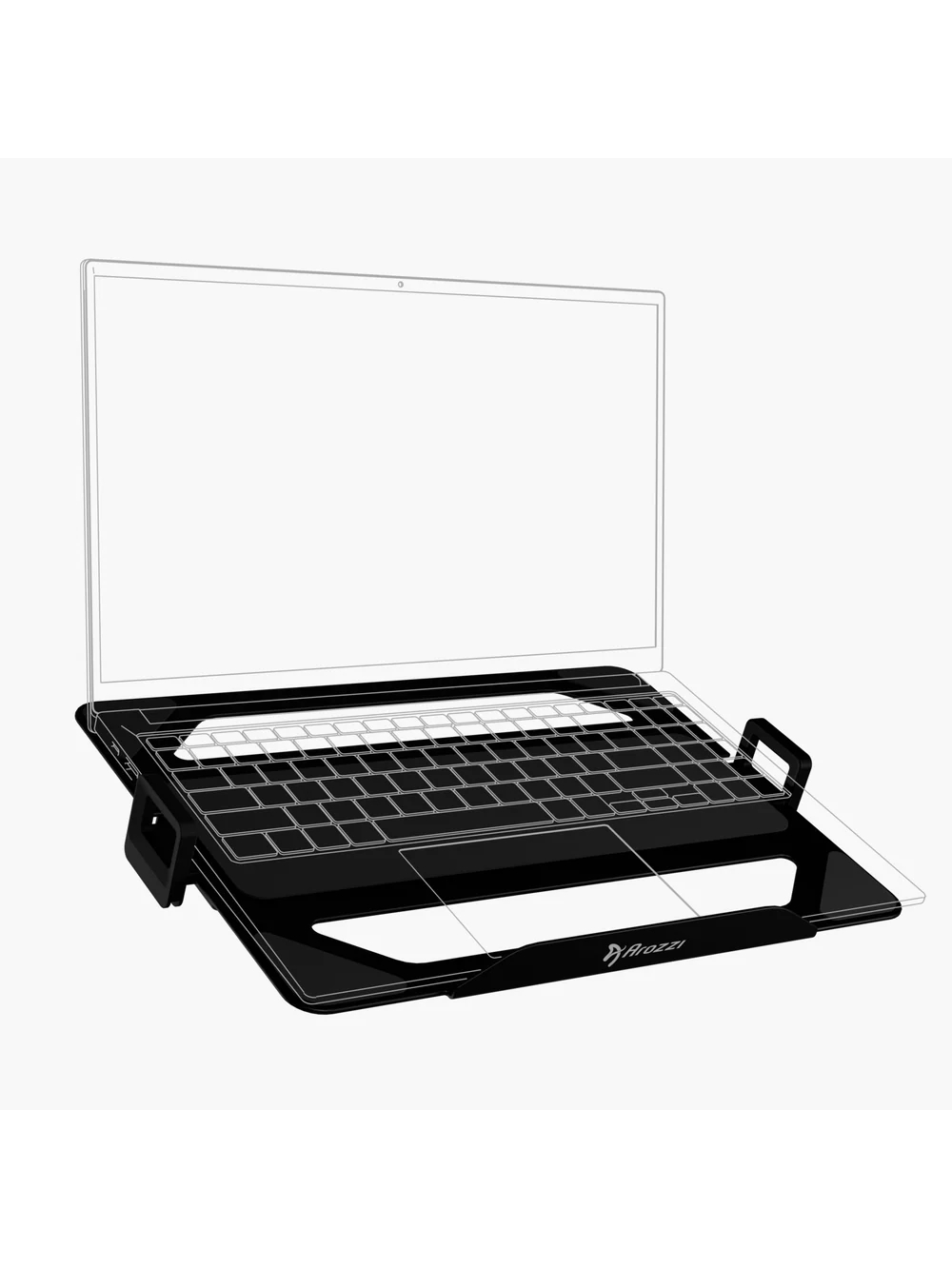 Arozzi | Alzare AZ-ALZARE-LH-BK | Adjustable | Laptop Holder | Black | 18 " 3