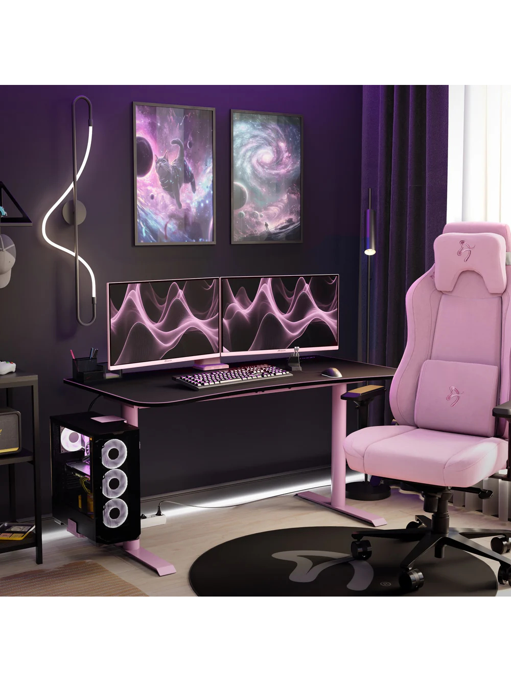 Arozzi | Nova | 27 " | IPS | QHD | 16:9 | 180 Hz | 1 ms | 2560 x 1440 pixels | 350 cd/m² | HDMI ports quantity 2 | Pink 6