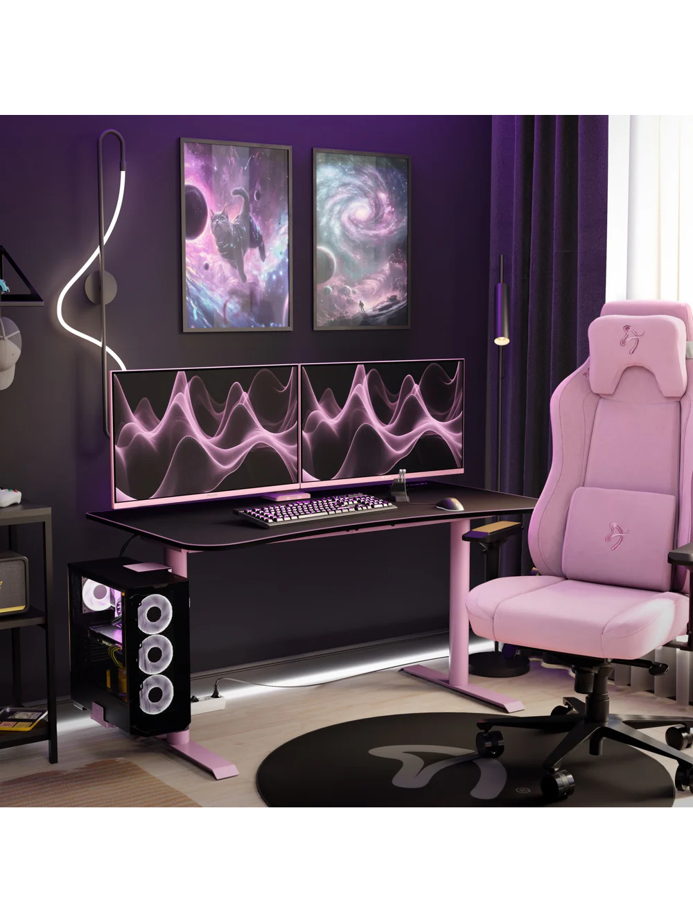 Arozzi | Nova | 32 " | IPS | QHD | 16:9 | 180 Hz | 1 ms | 2560 x 1440 pixels | 300 cd/m² | HDMI ports quantity 2 | Pink 5