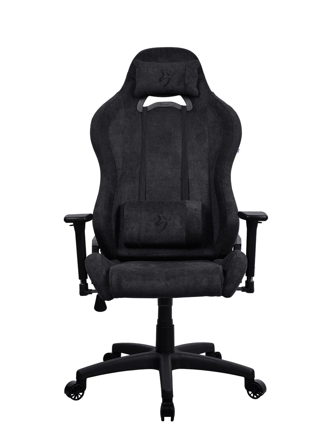 Arozzi Metal/Reinforced nylon | Gaming Chair | Torretta Soft Fabric | Pure Black
