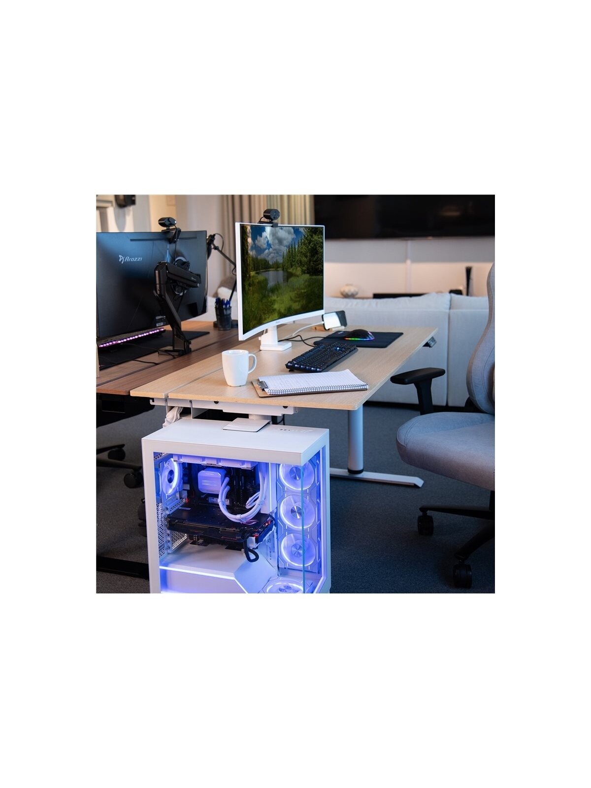 Arozzi Electric Standing Desk | Arena Nordico | Birch 3 Arozzi Electric Standing Desk | Arena Nordico | Birch 3