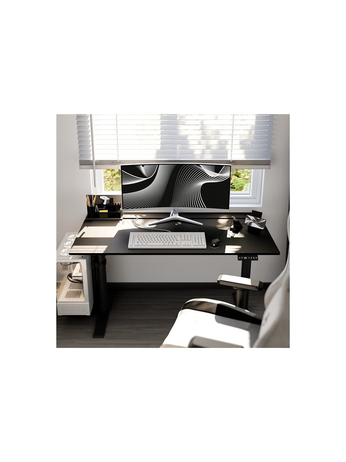 Arozzi Electric Standing Desk | Arena Nordico | Black 5