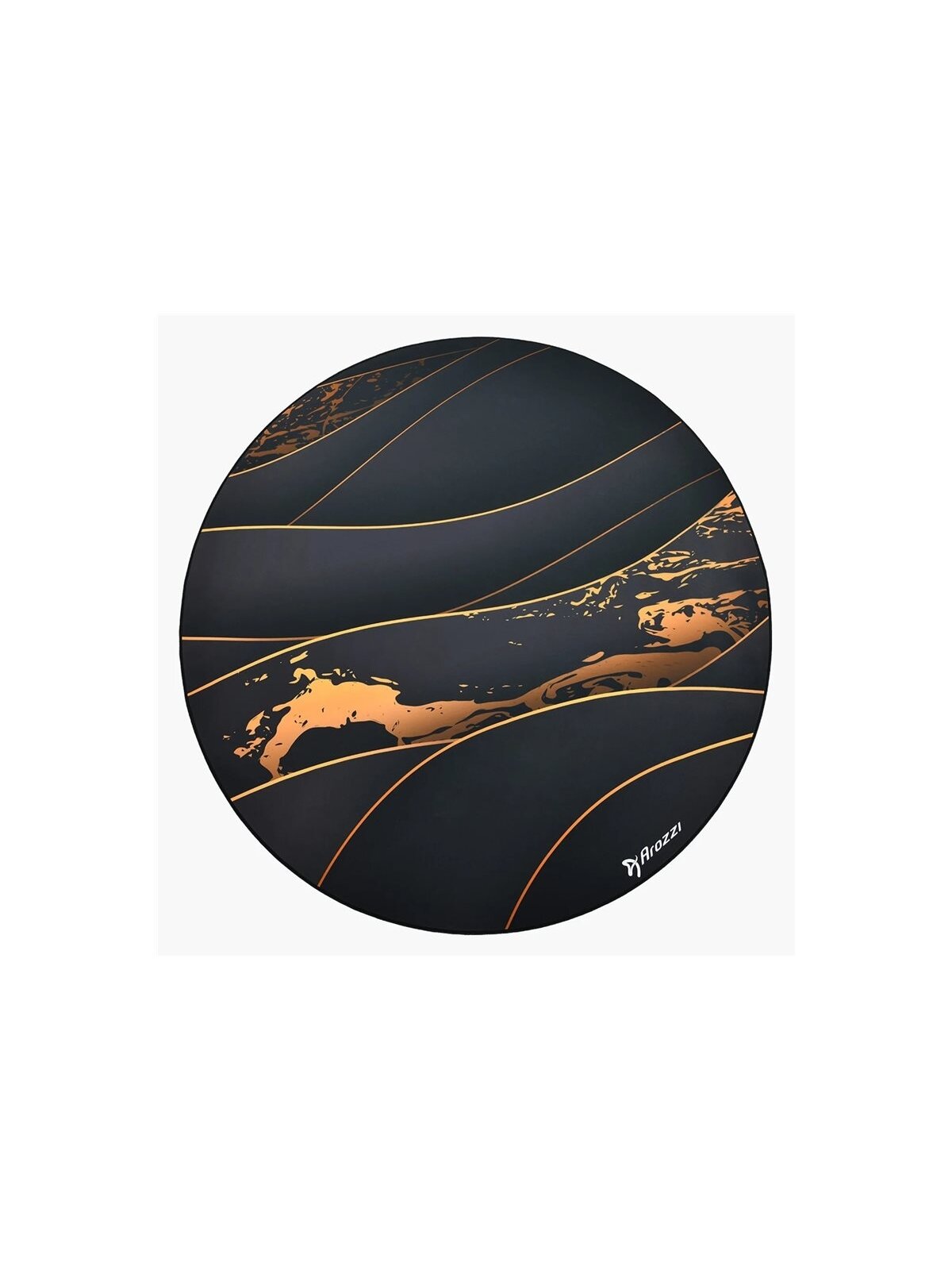 Arozzi Zona Round Floor Pad | Black/Gold Arozzi Zona Round Floor Pad | Black/Gold