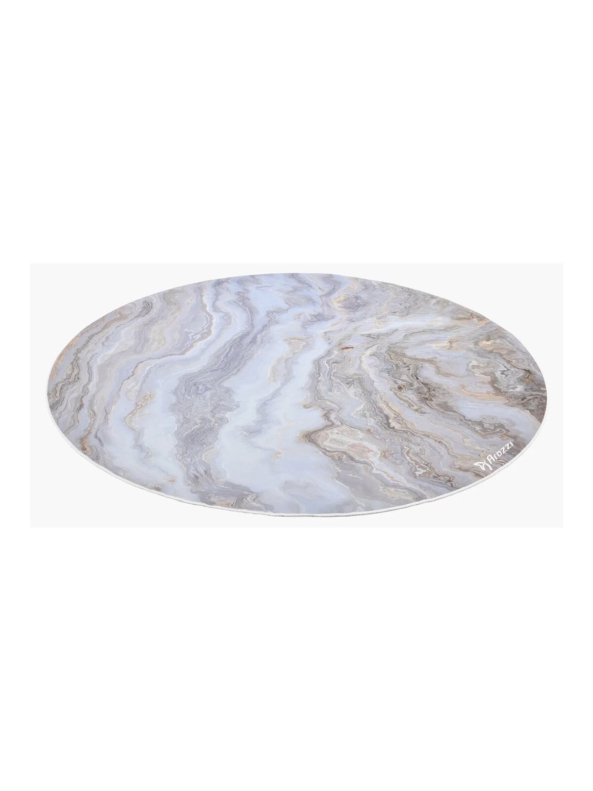 Arozzi Zona Round Floor Pad | White Marble 1 Arozzi Zona Round Floor Pad | White Marble 1