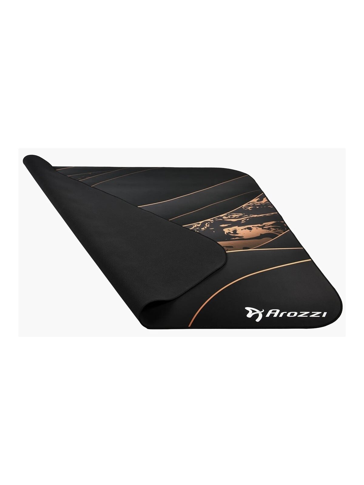 Arozzi Zona Square Floor Pad | Black/Gold 2