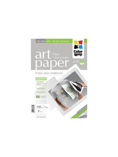 ART | Photo Paper T-shirt transfer (white) | 120 g/m² | A4