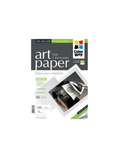 ART T-shirt transfer (dark) | Photo Paper | 120 g/m² | A4 | A4
