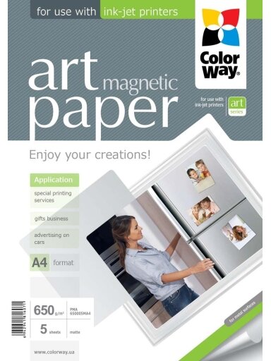 ART | White | 650 g/m² | A4 | A4 | Matte Magnetic Photo Paper