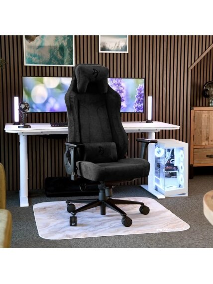 Arozzi Soft Fabric/Metal/Aluminium | Gaming Chair | Vernazza Soft Fabric | Pure Black 4 Arozzi Soft Fabric/Metal/Aluminium | Gaming Chair | Vernazza Soft Fabric | Pure Black 4