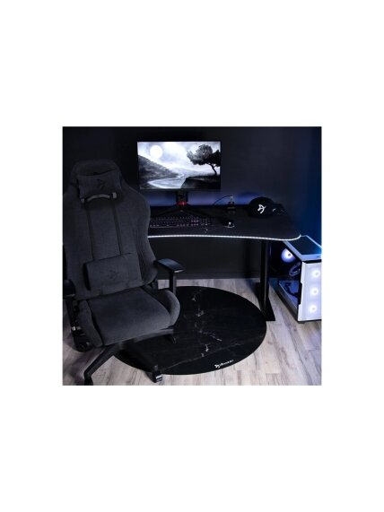 Arozzi Zona Round Floor Pad | Black Marble 4 Arozzi Zona Round Floor Pad | Black Marble 4