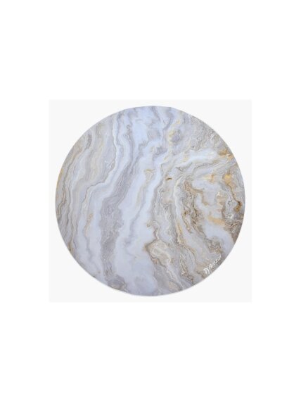 Arozzi Zona Round Floor Pad | White Marble Arozzi Zona Round Floor Pad | White Marble