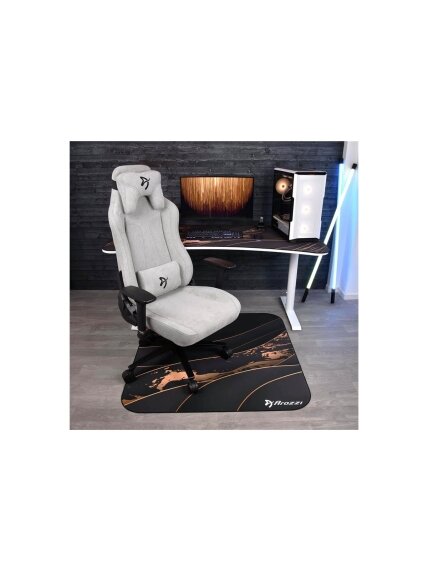 Arozzi Zona Square Floor Pad | Black/Gold 4 Arozzi Zona Square Floor Pad | Black/Gold 4